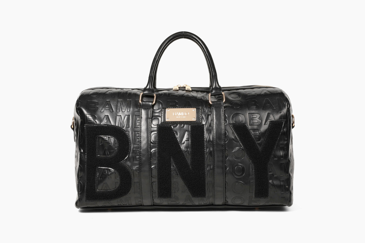 BNY engraved duffle bag