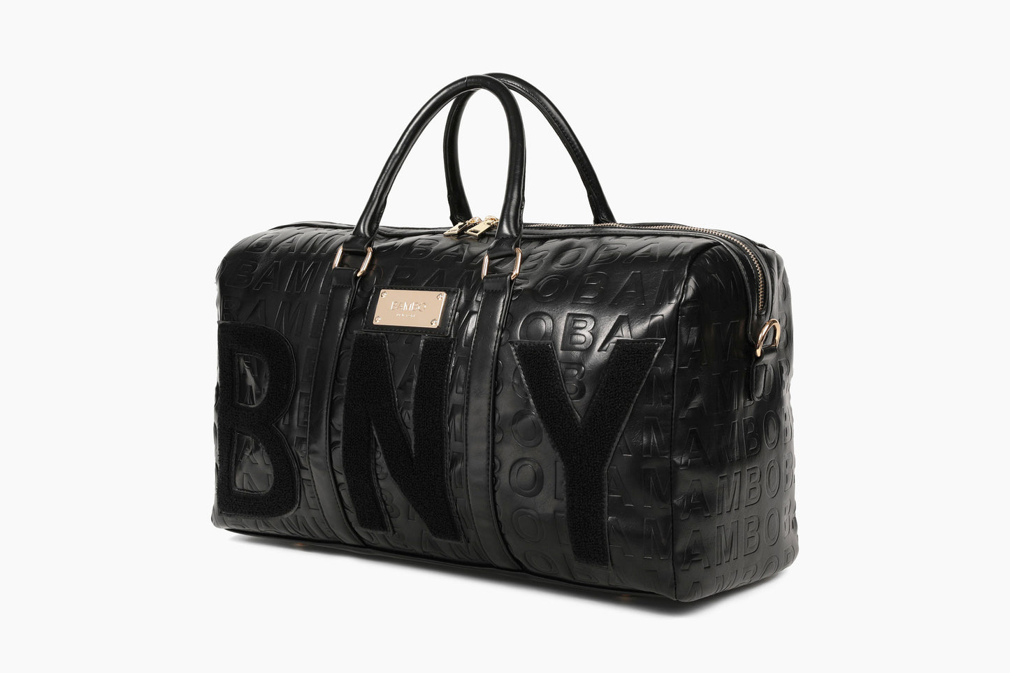 BNY engraved duffle bag